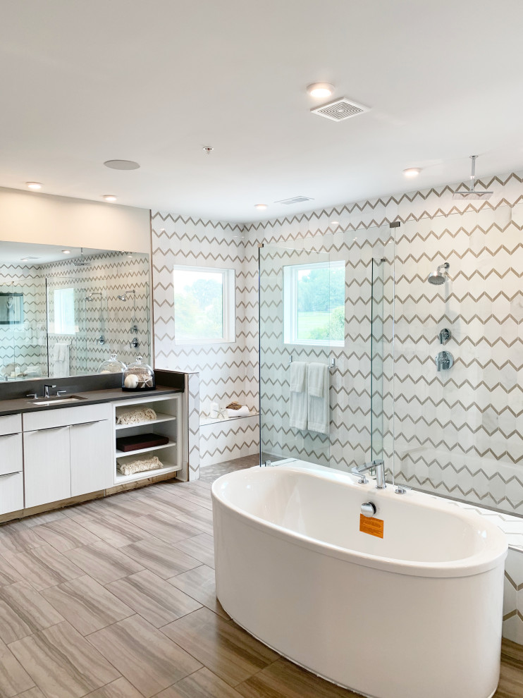 Master Bathroom With Silestone Quartz - Contemporary - Bathroom - DC ...