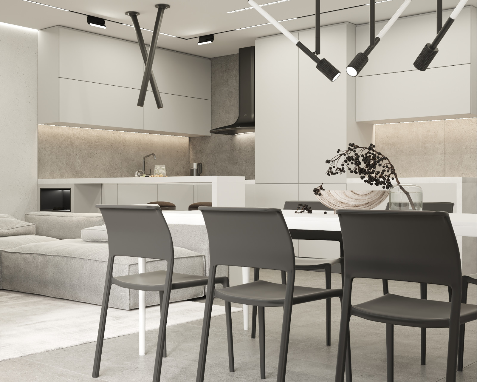 "Роза пустыни" Гостиная и кухня