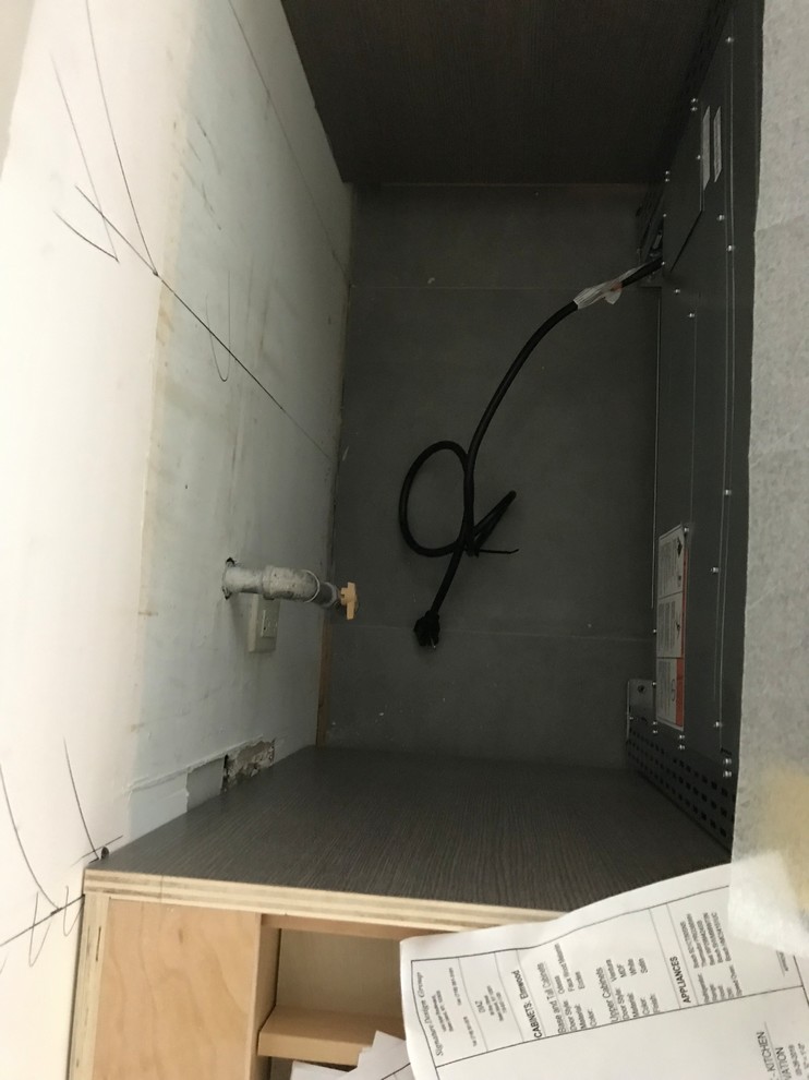 How to make my gas range flush against wall