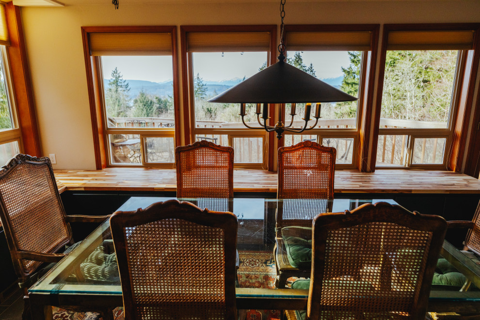 Inspiration for a rustic home design remodel in Seattle