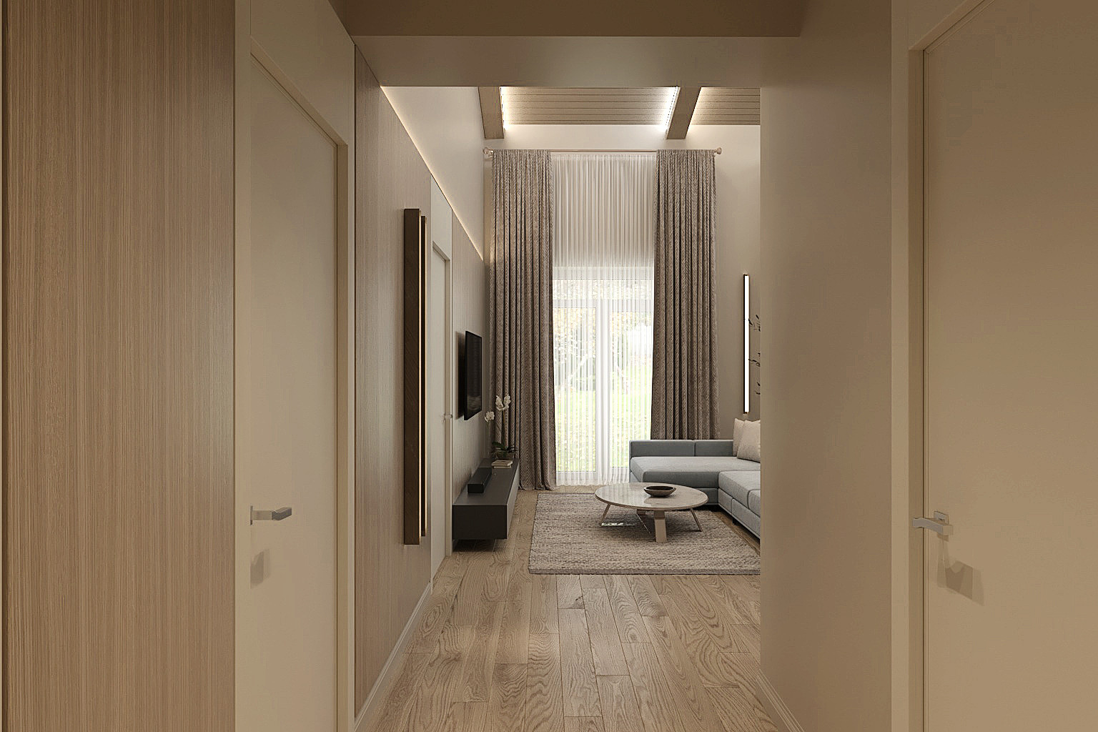 дизайн дома в светлых тонах