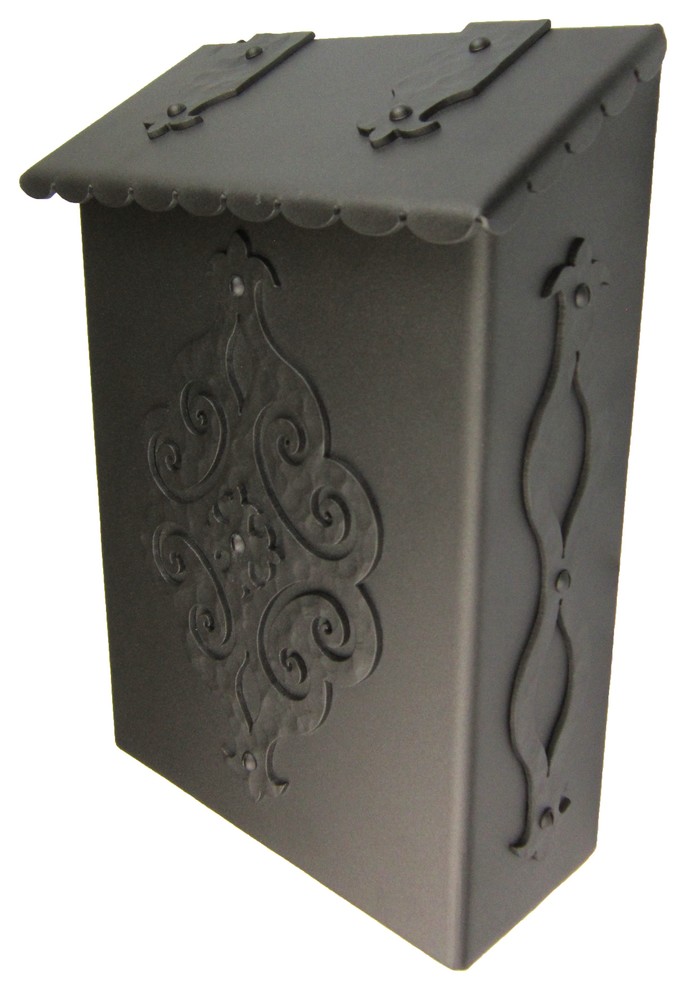 Spanish Revival Wrought Iron Mailbox - Mediterranean - Mailboxes - by