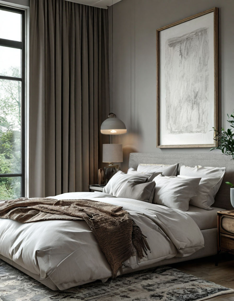 Современные спальни с различным декором и панелями