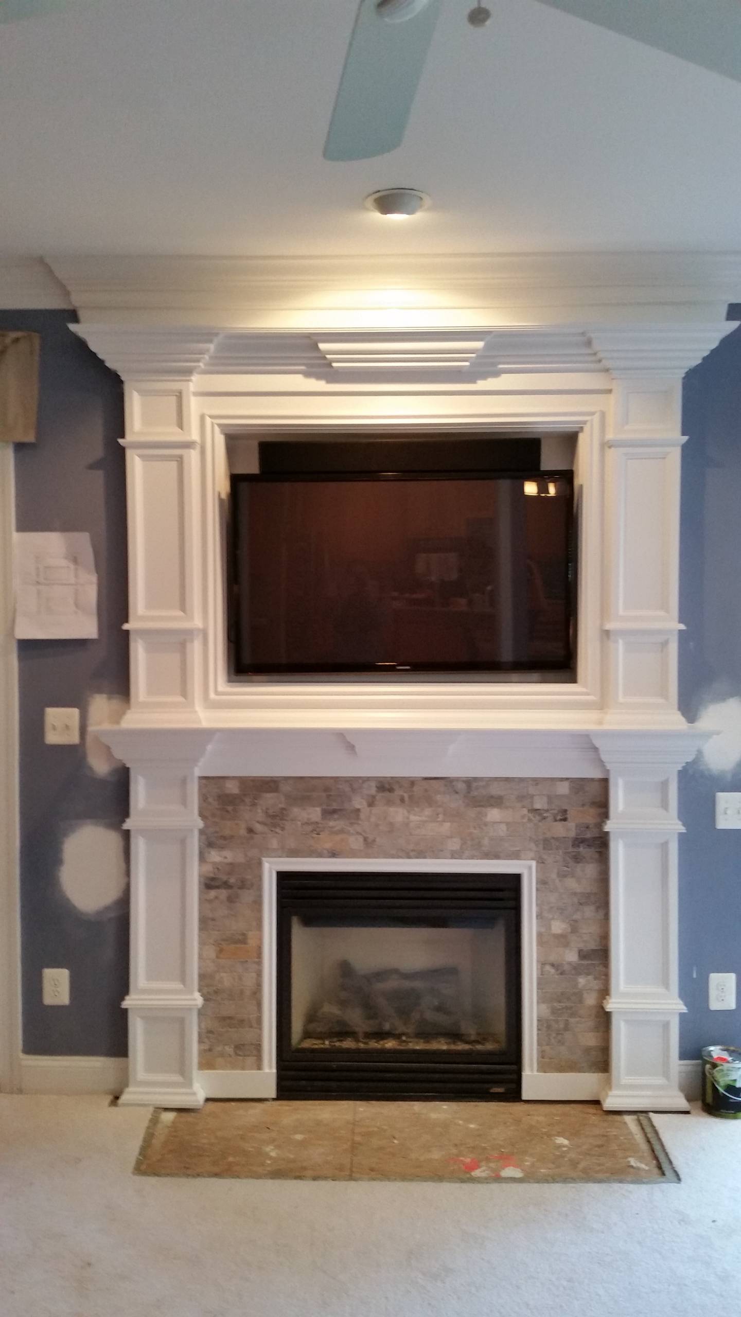 Fireplace mantel surrounds