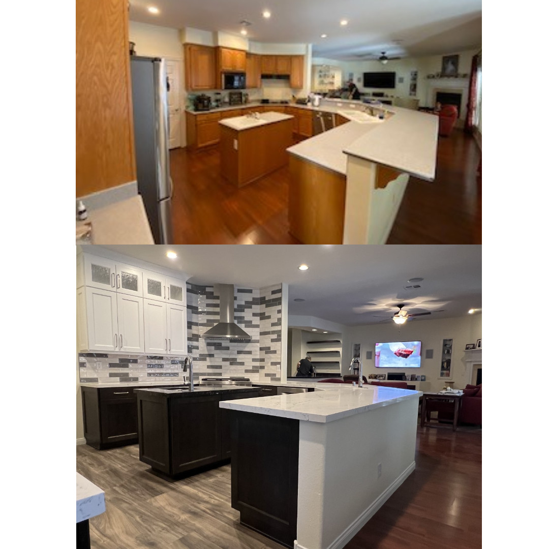 Before & After of Kitchen Remodel