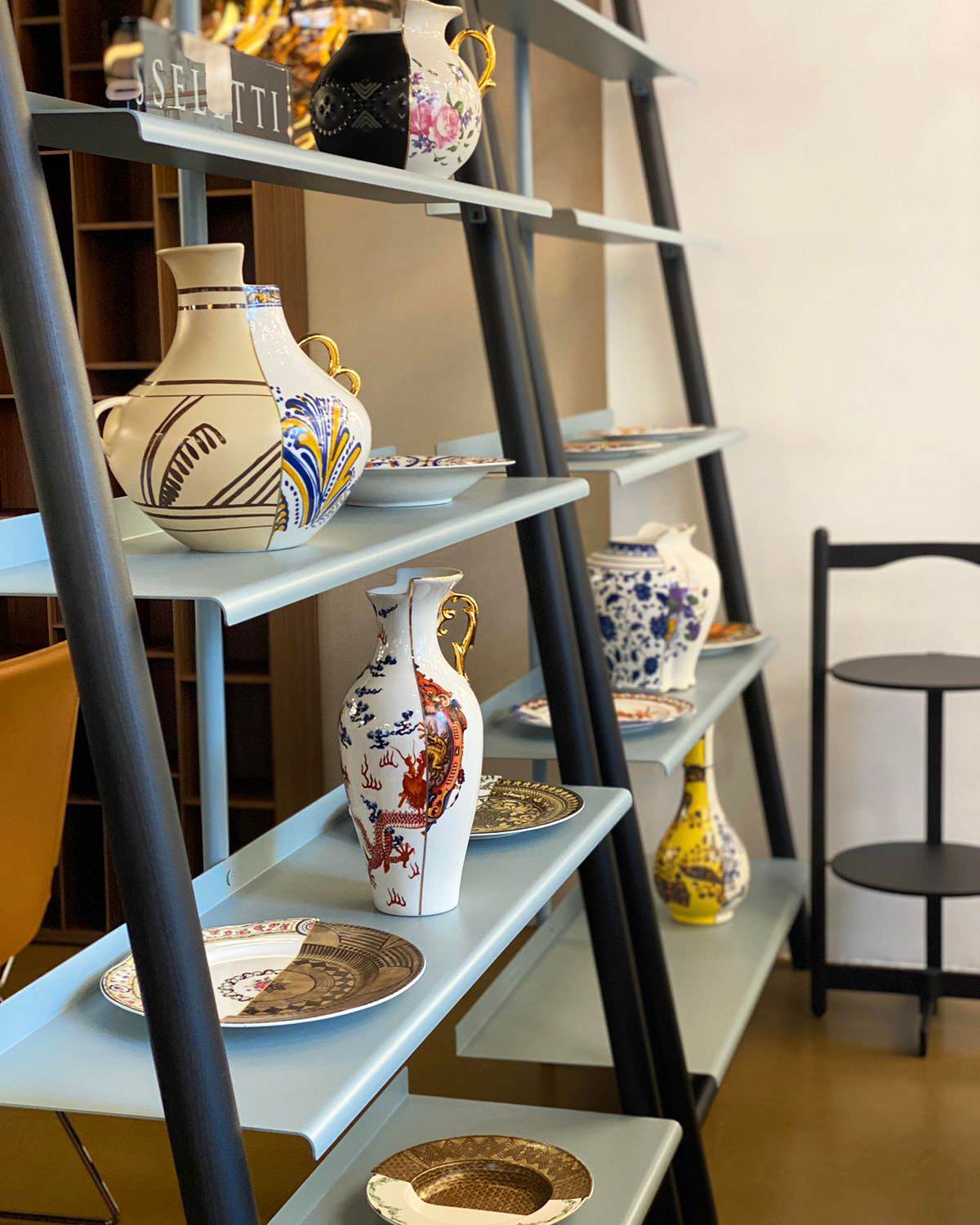 Вазы и посуда из коллекции Hybrid, Seletti