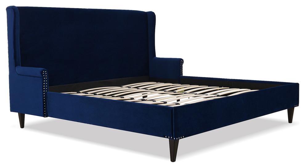 Clarice Wingback Platform Bed Transitional Platform Beds by Jennifer Taylor Home Houzz