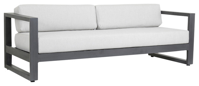 Redondo Sofa With Cushions, Cast Silver