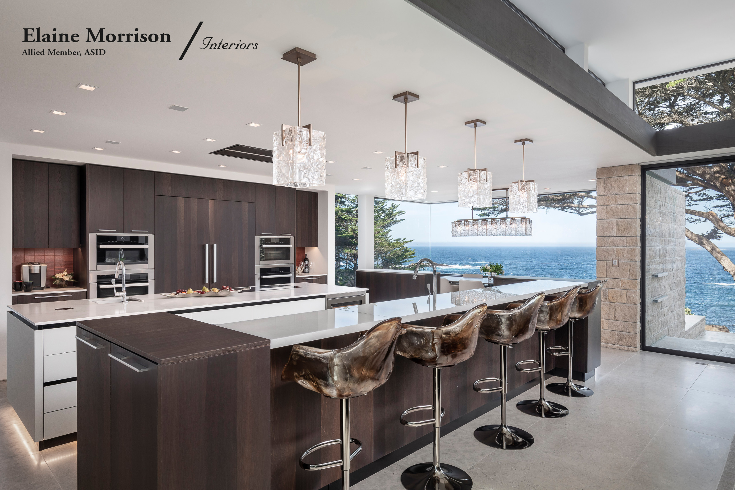 My Contemporary Kitchen Designed for a Majestic New Home in Carmel Highlands, Ca