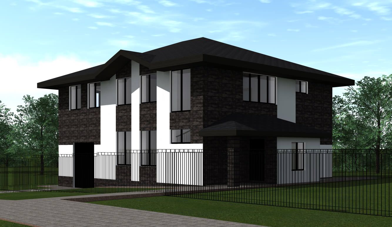 Проект дома из керамзитобетонного блока 270 м. кв.