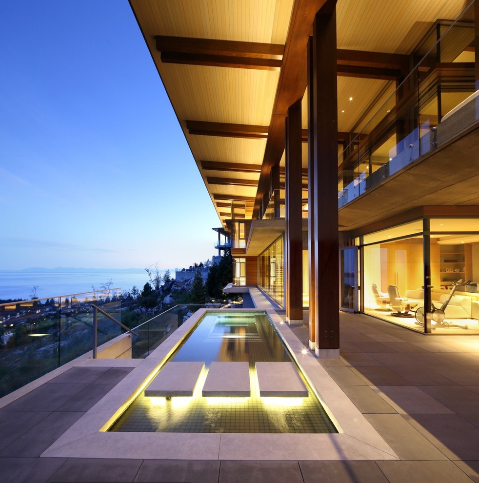 Photo of a contemporary pool in Vancouver.