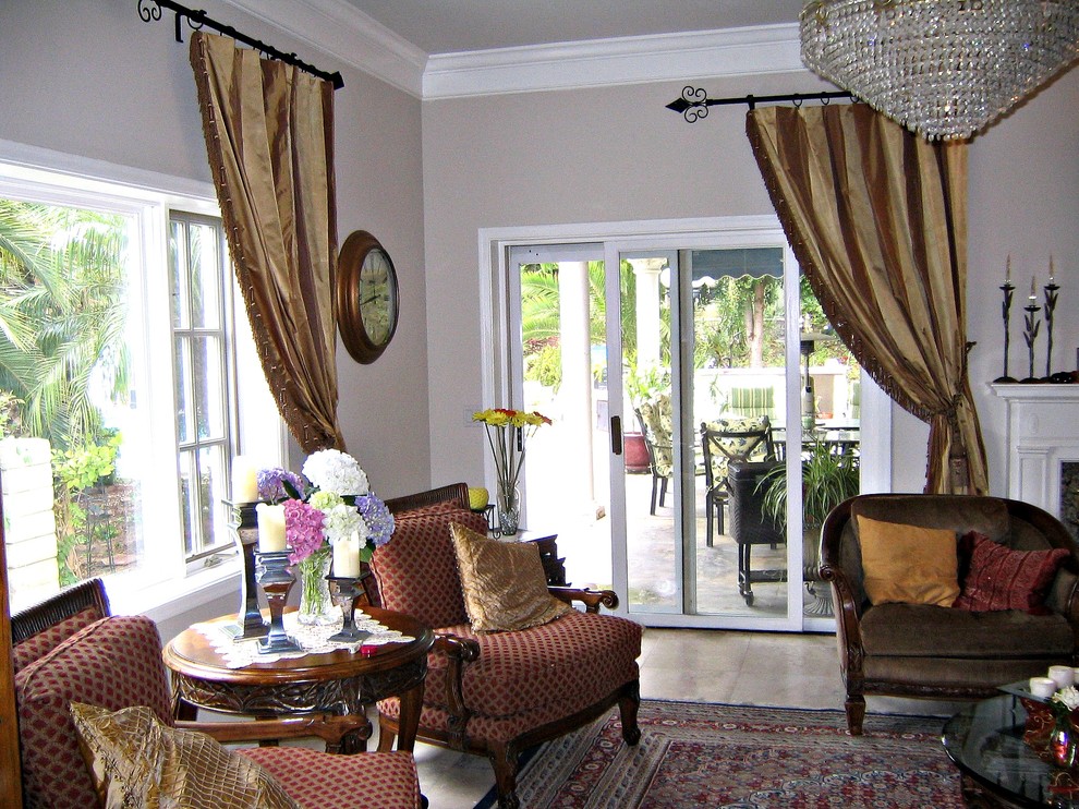 Eclectic Traditional Middle Eastern House Draperies