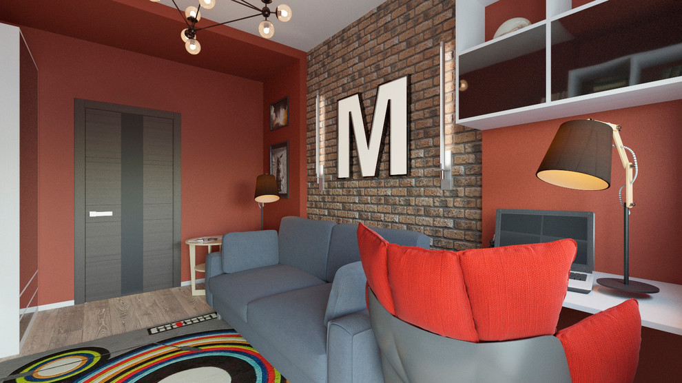 Современный интерьер с элементами лофт