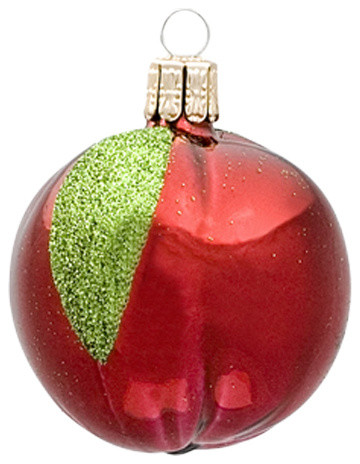 Red Apple Ornament - Contemporary - Christmas Ornaments - by GLASSOR US