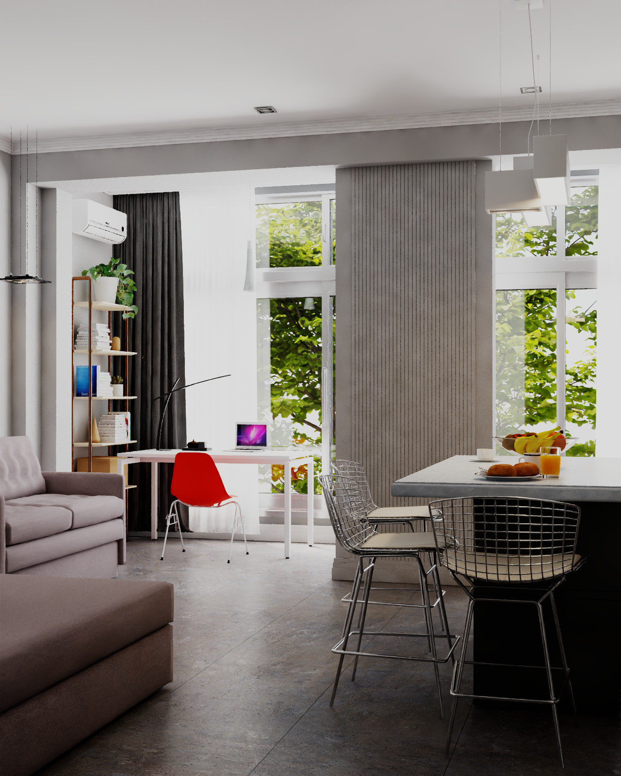 Студия 47 кв м в Сочи на Санаторной