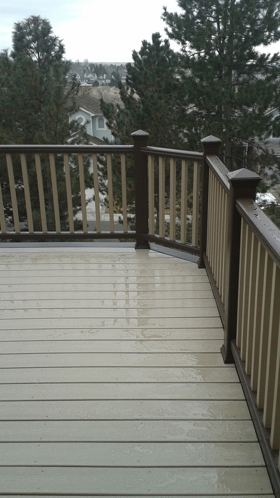 Inspiration for a modern deck remodel in Denver