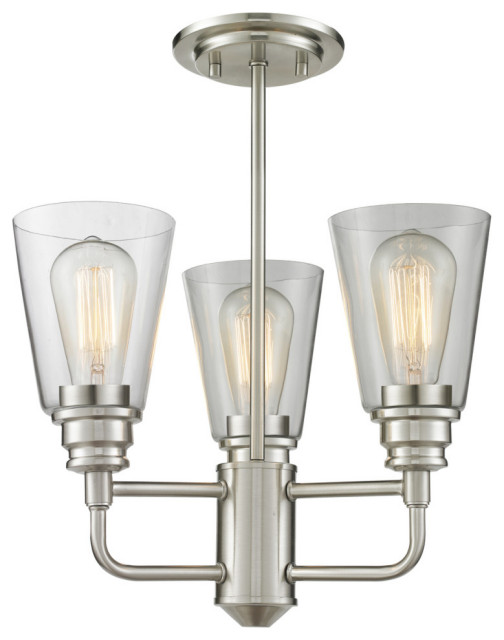 Z-Lite 428SF-BN Annora - Three Light Semi-Flush Mount - Industrial ...