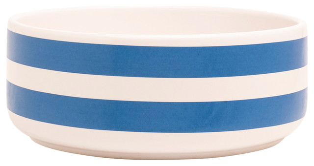 Dido Stripy Bowls, Blue, Horizontal, Set of 2