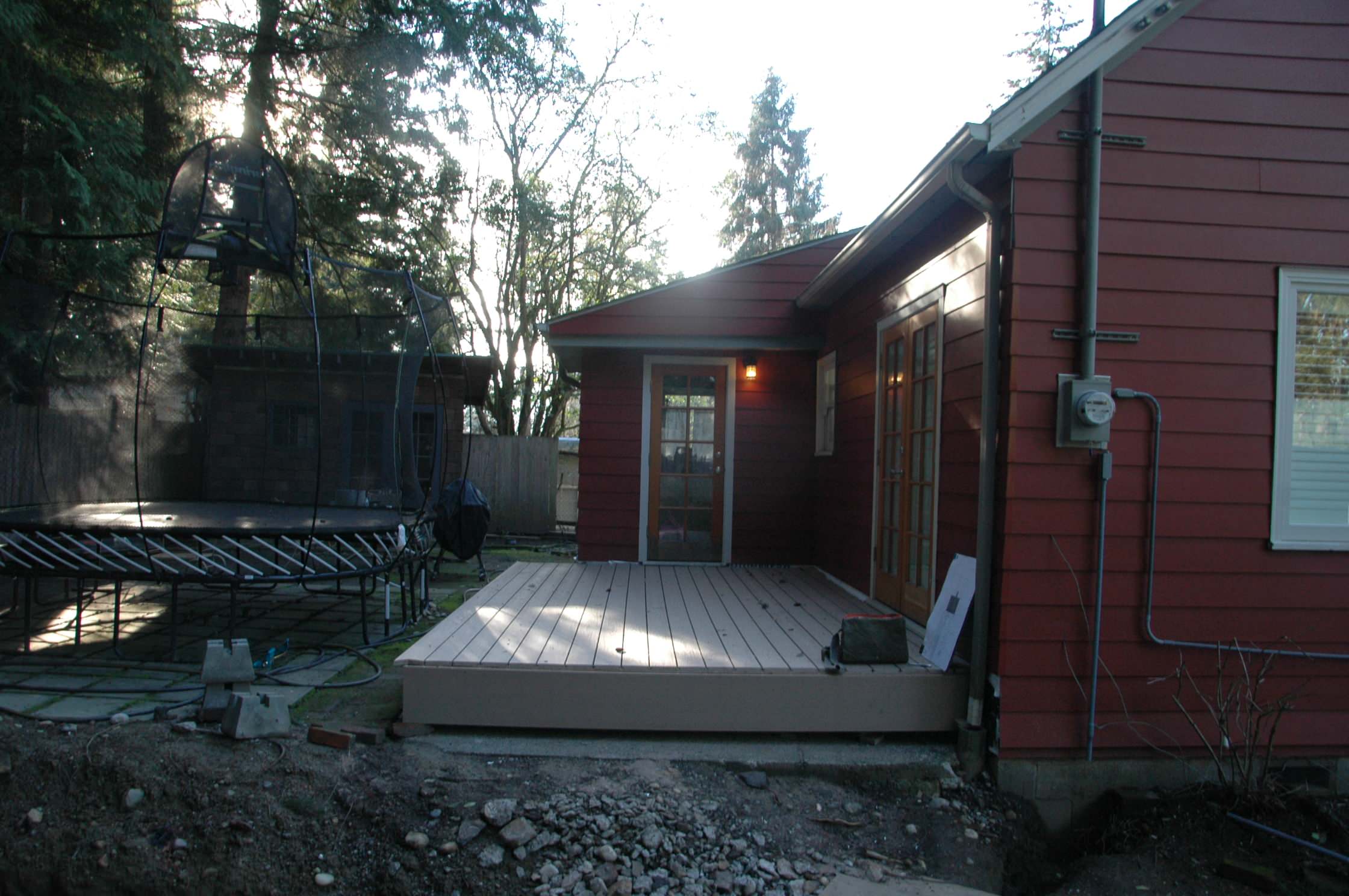 North Seattle Residence - existing reardeck and garden