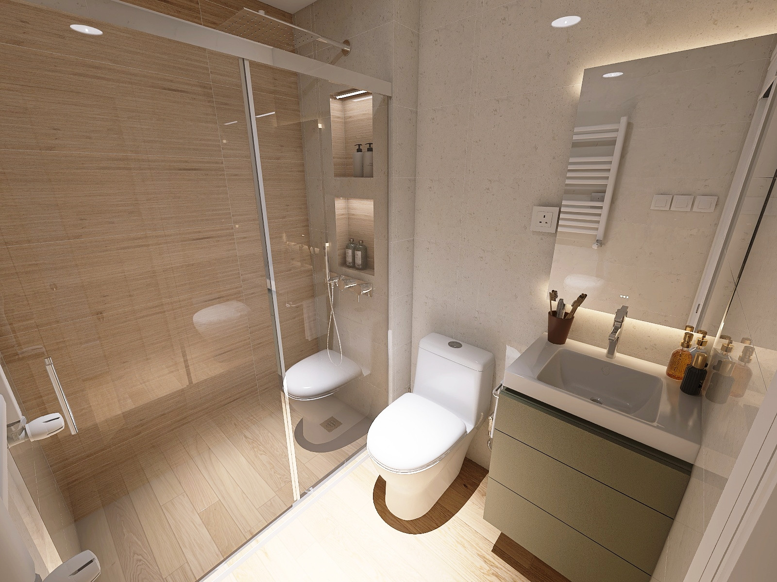 Diseño 3D de baño