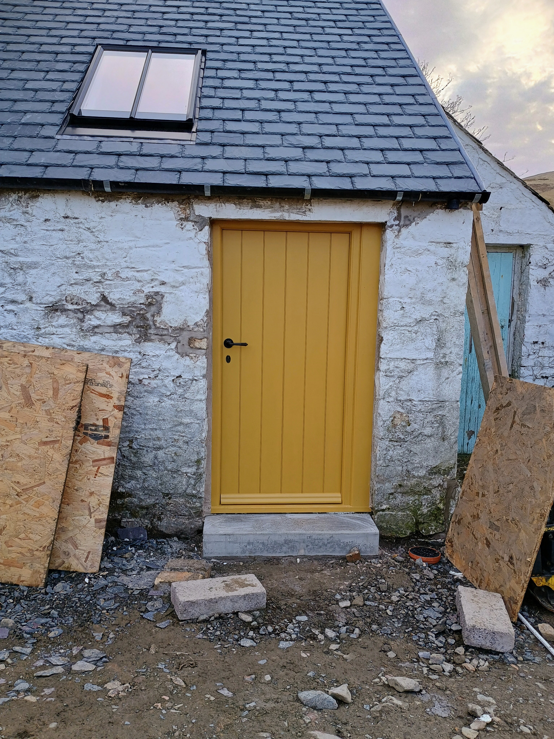 External slatted doors