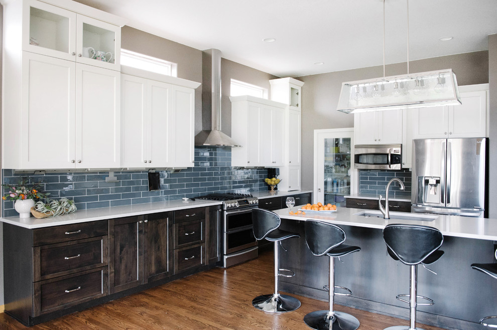 Inspiration for a transitional kitchen remodel in Denver