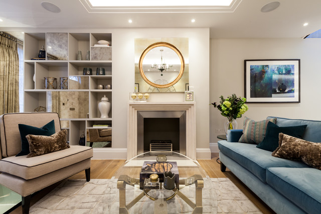 South Kensington contemporary-vardagsrum