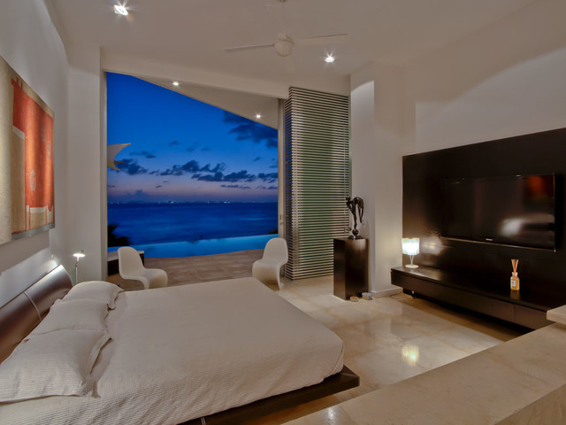 Mexican Villa contemporaneo-camera-da-letto