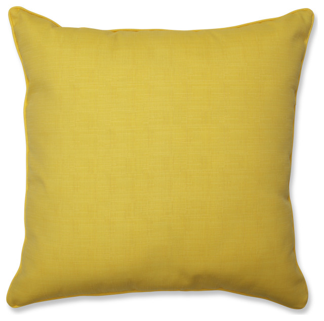 Fresco 23" Floor Pillow, Yellow
