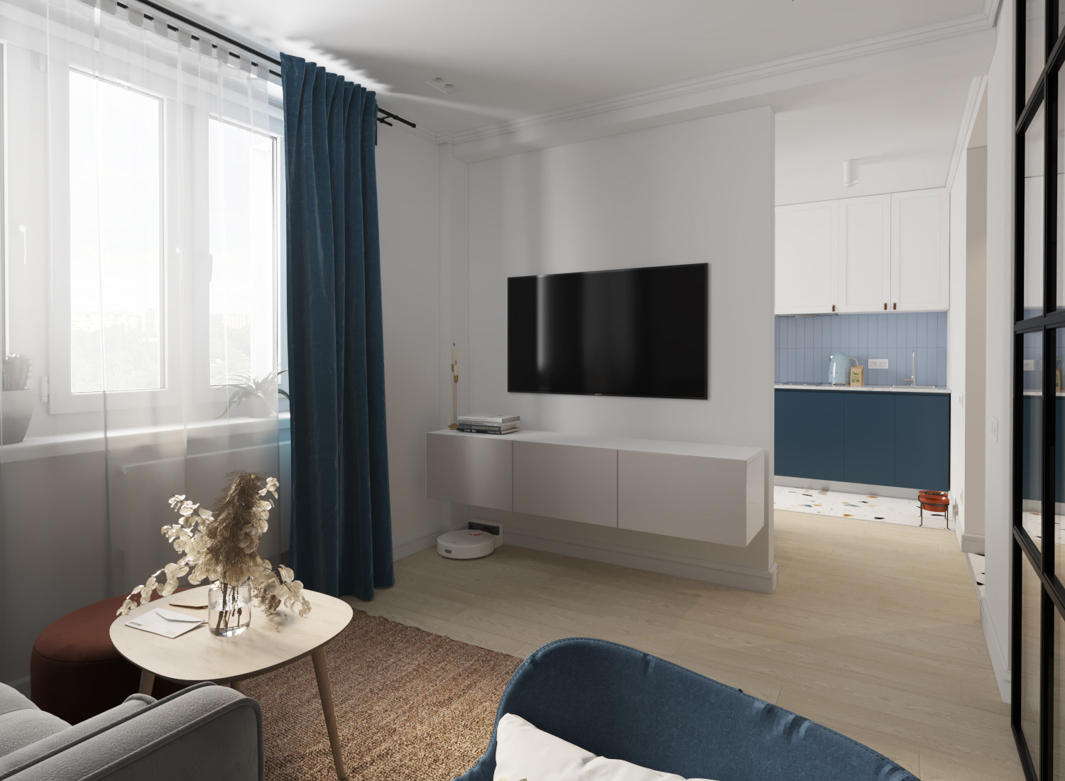 Квартира в Нижнем Новгороде для молодой семьи | Площадь:46 м2.