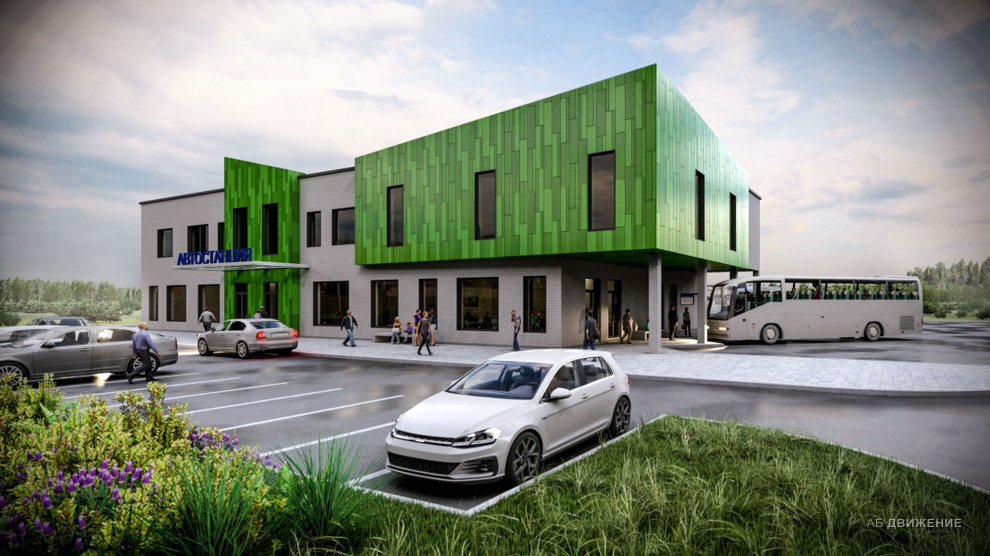 ВАРИАНТЫ ФАСАДНЫХ РЕШЕНИЙ ДЛЯ АВТОСТАНЦИИ В г. БЕРЕЗНИКИ