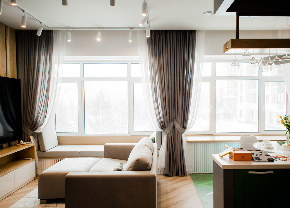 Квартира в стиле "современный минимализм с элементами эко-дизайна"