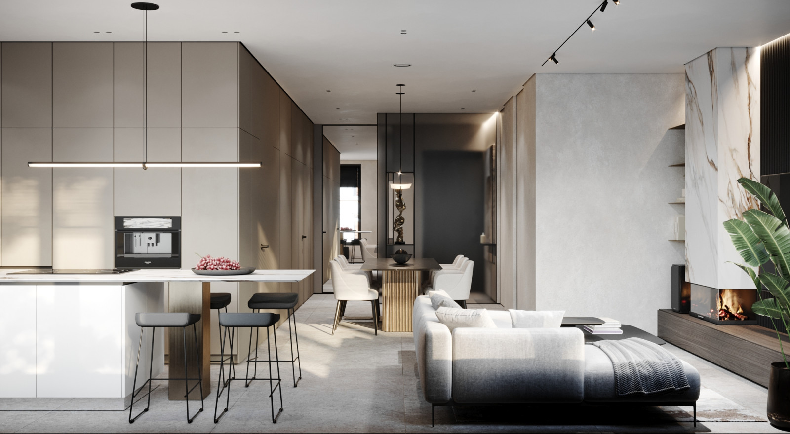 Дизайн интерьера трехкомнатной квартиры в ЖК Futurist