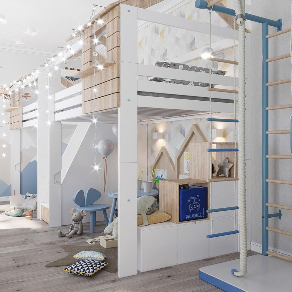 Детская для двух мальчиков с Горами на стенах Alltowall