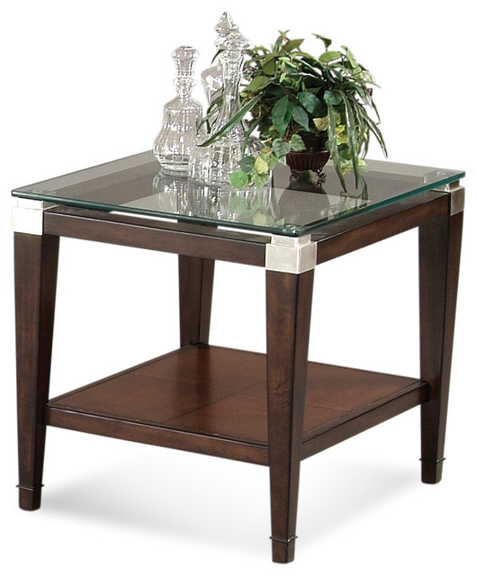 24 x 12 Inch Transitional Style End Table with Faux Marble Top