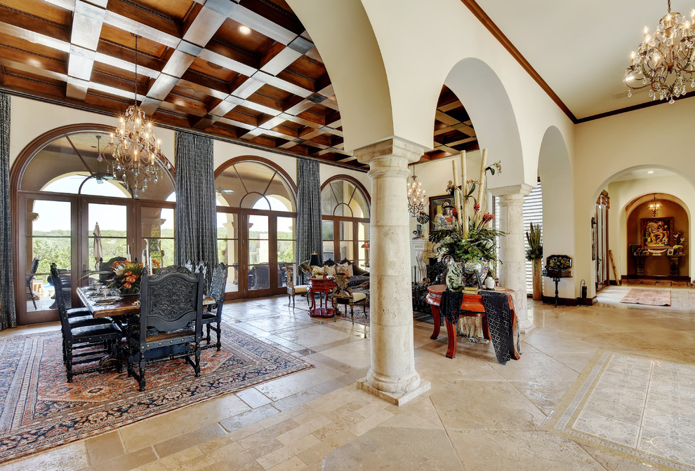 Inspiration for a transitional home design remodel in Austin