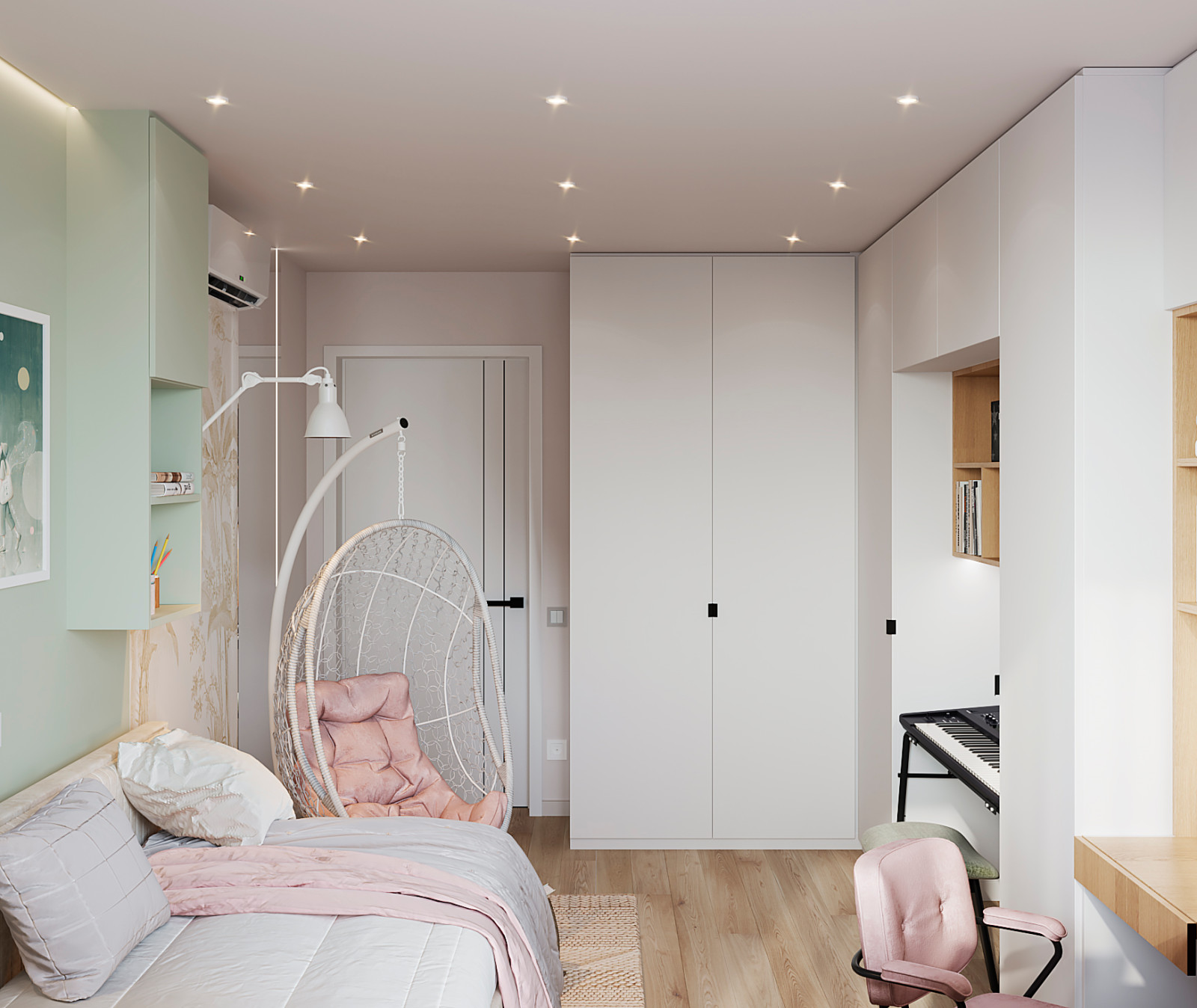 Квартира ул. Энтузиастов, г. Саратов, 2024г (спальня, дет-я девочки, дет-я мал)