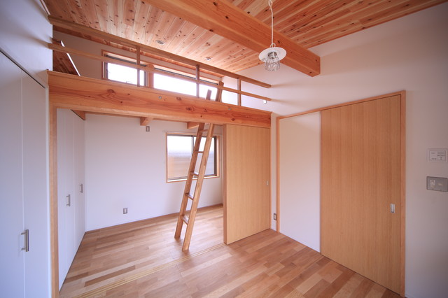 海の見える家 minimalistisch-schlafzimmer