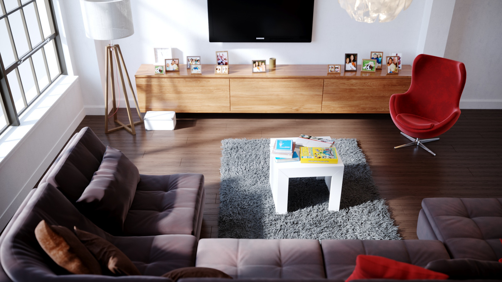 Гостиная в скандинавском стиле