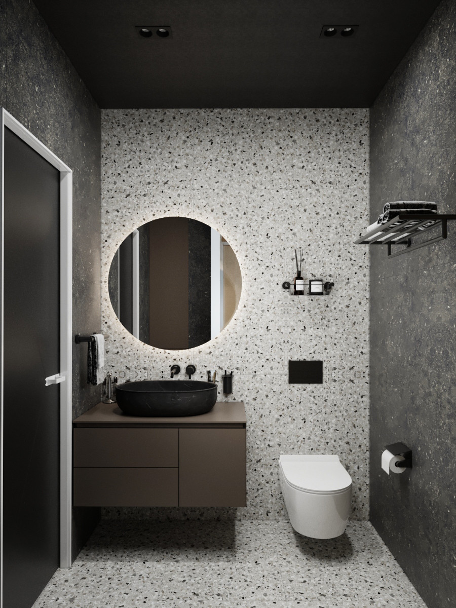 Визуализация небольшой студии.