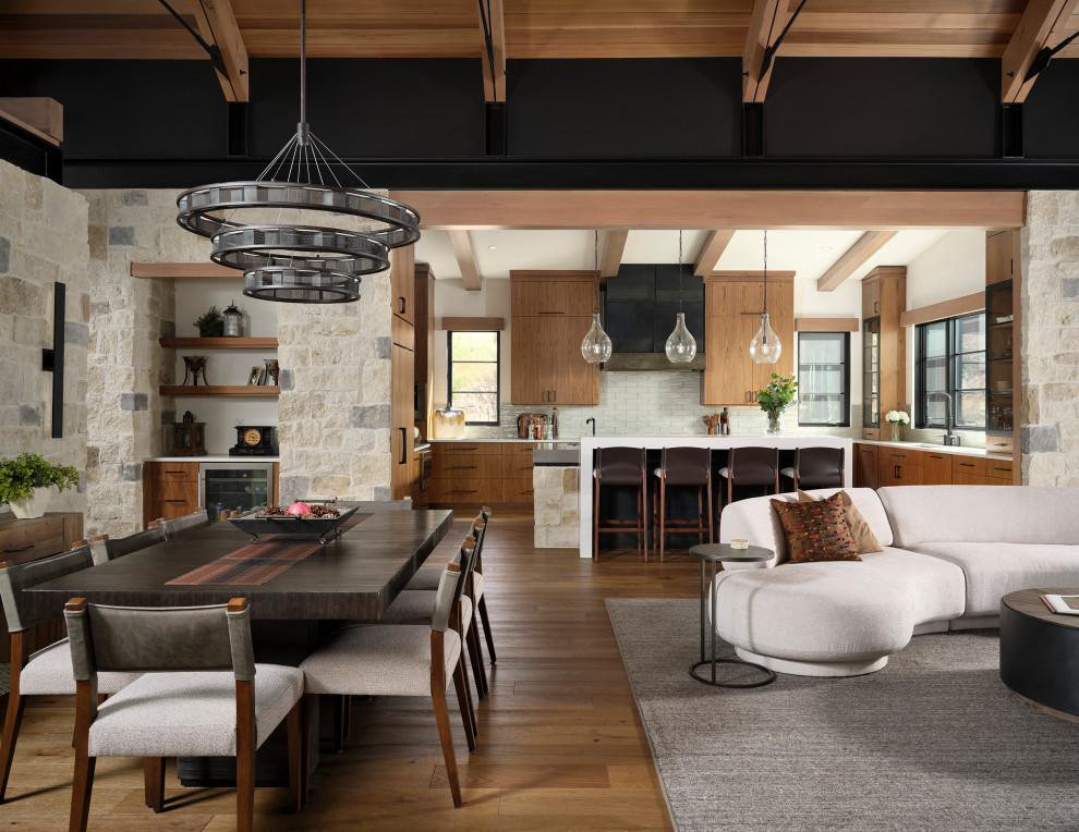 Modern Mountain at Angler Mountain - Rustic - Dining Room - Denver - by ...