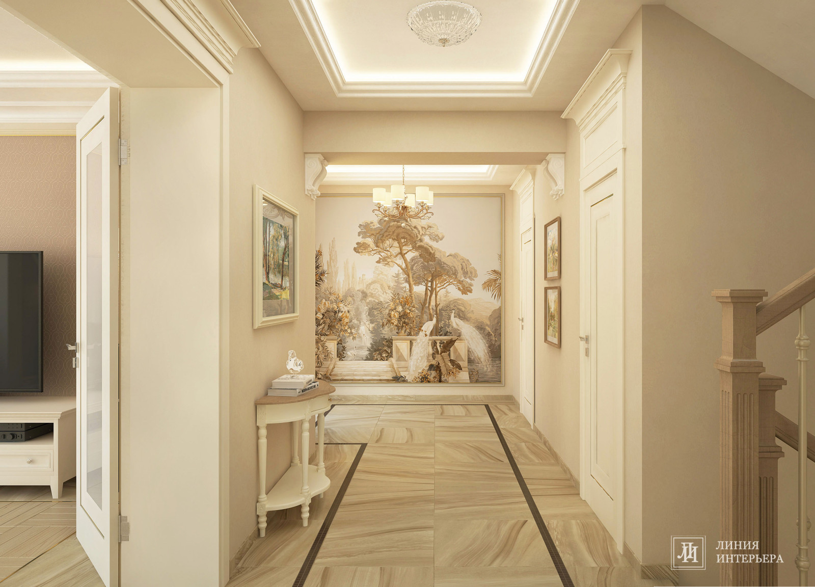 Загородный Дом в Подмосковье, классический интерьер