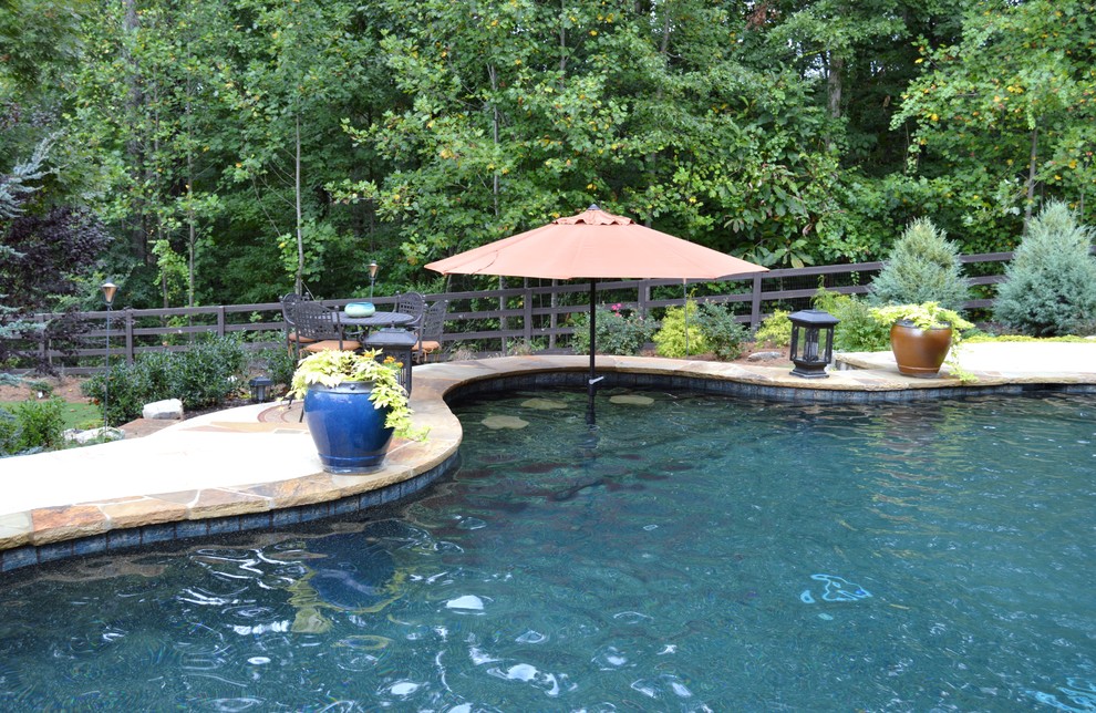 Custom Concrete Swimming Pool in Cumming, Atlanta by