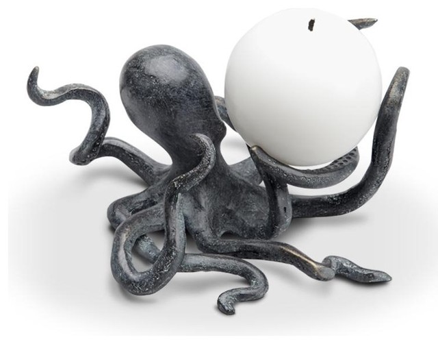 Octopus Candle Holder Beach Style Candleholders by Wildlife