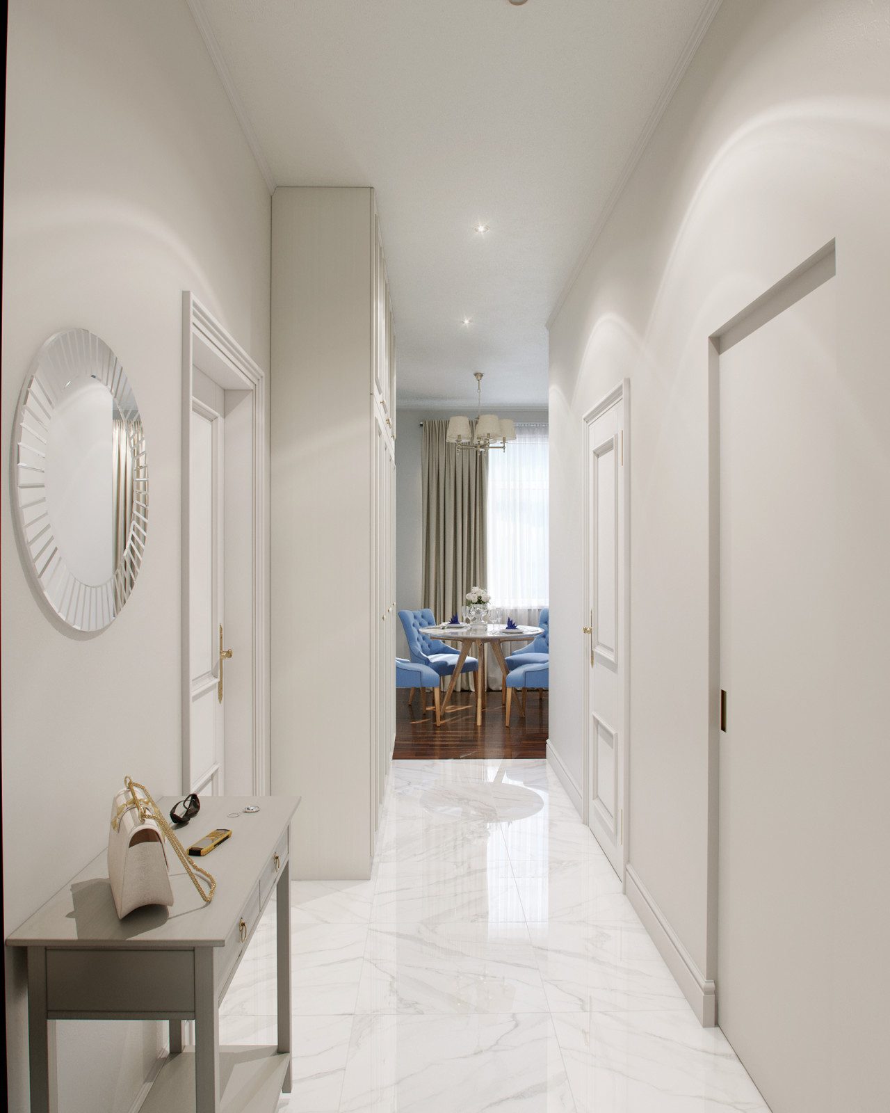 Однокомнатная квартира в классическом стиле