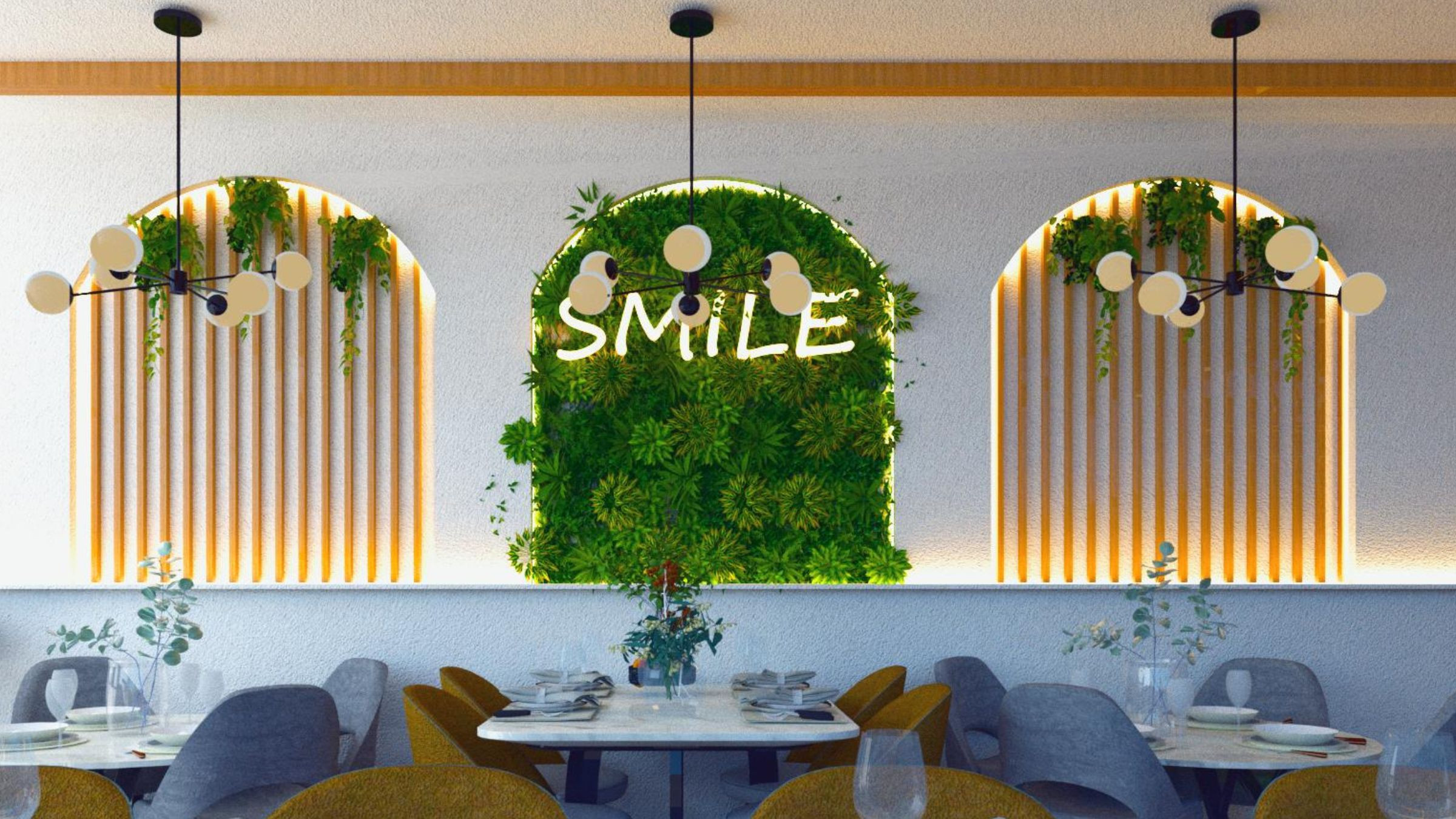 Modern Greenleaf Cafe in Notting Hill