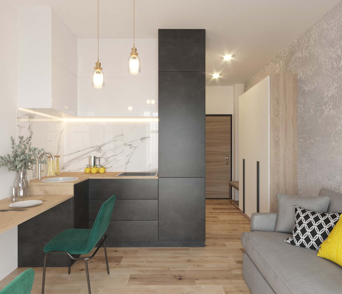 Дизайн интерьера студии