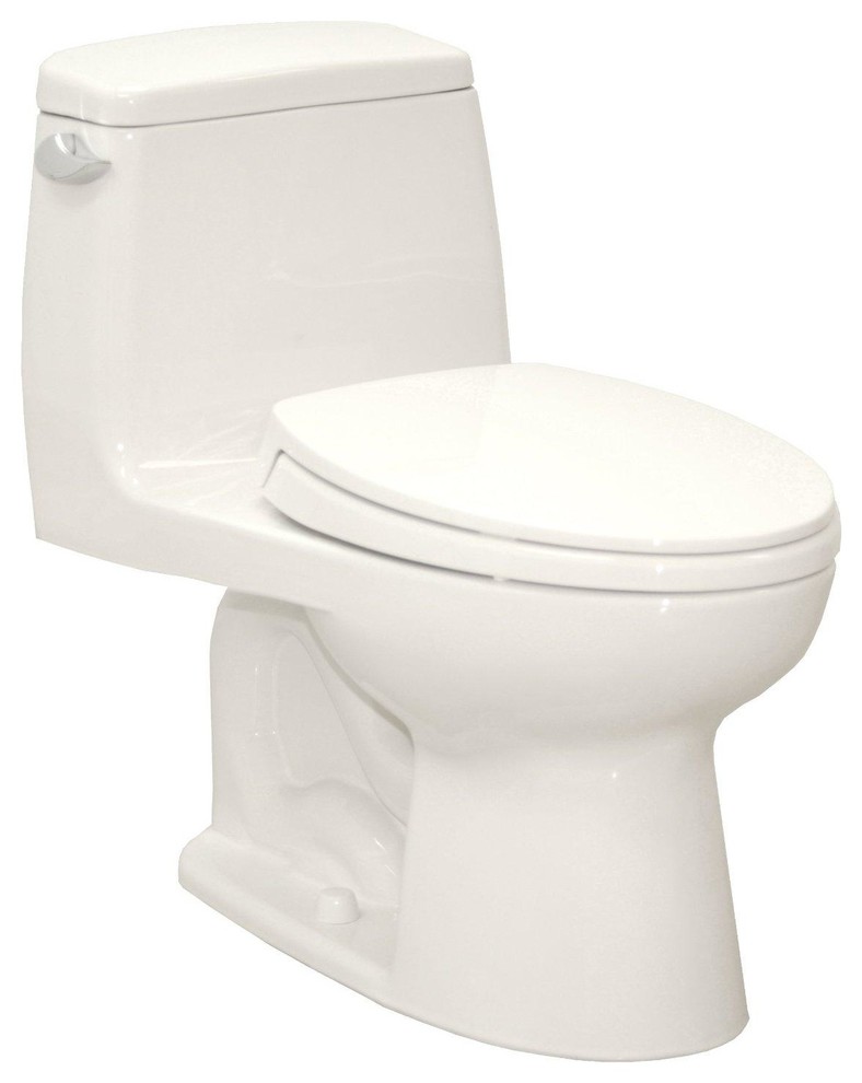 TOTO MS854114E#01 UltraMax Eco Elongated Toilet, 1.28 GPF, Cotton White