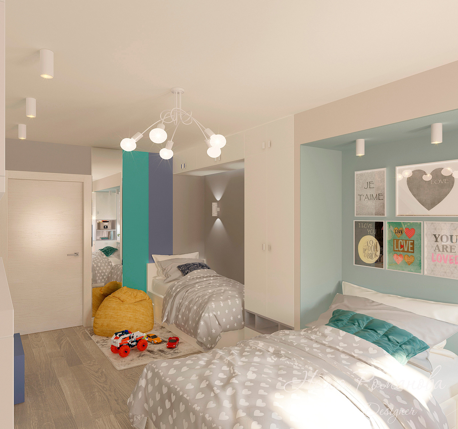 Детская для двоих детей разного возраста