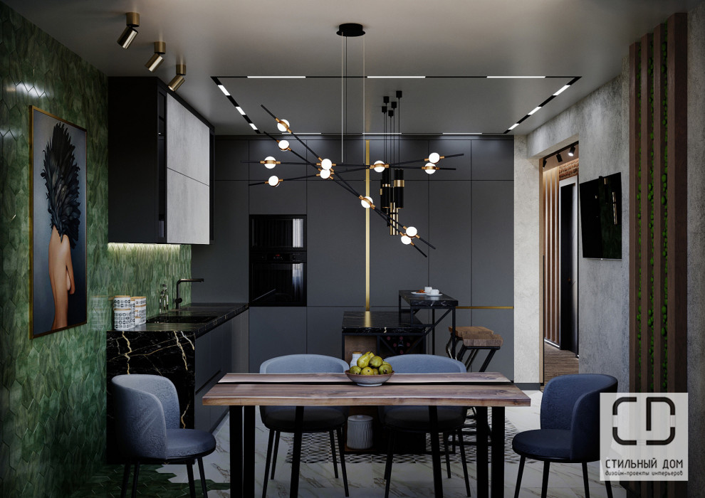 Дизайн-проект квартиры со свободной планировкой в ЖК "Green Дом"